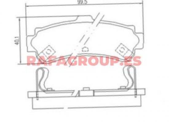 RG6659 - Pastillas de freno